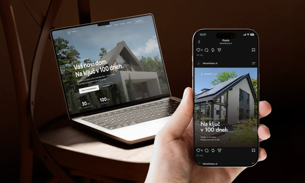 Client Bloom Haus: website development, logo and Meta advertising