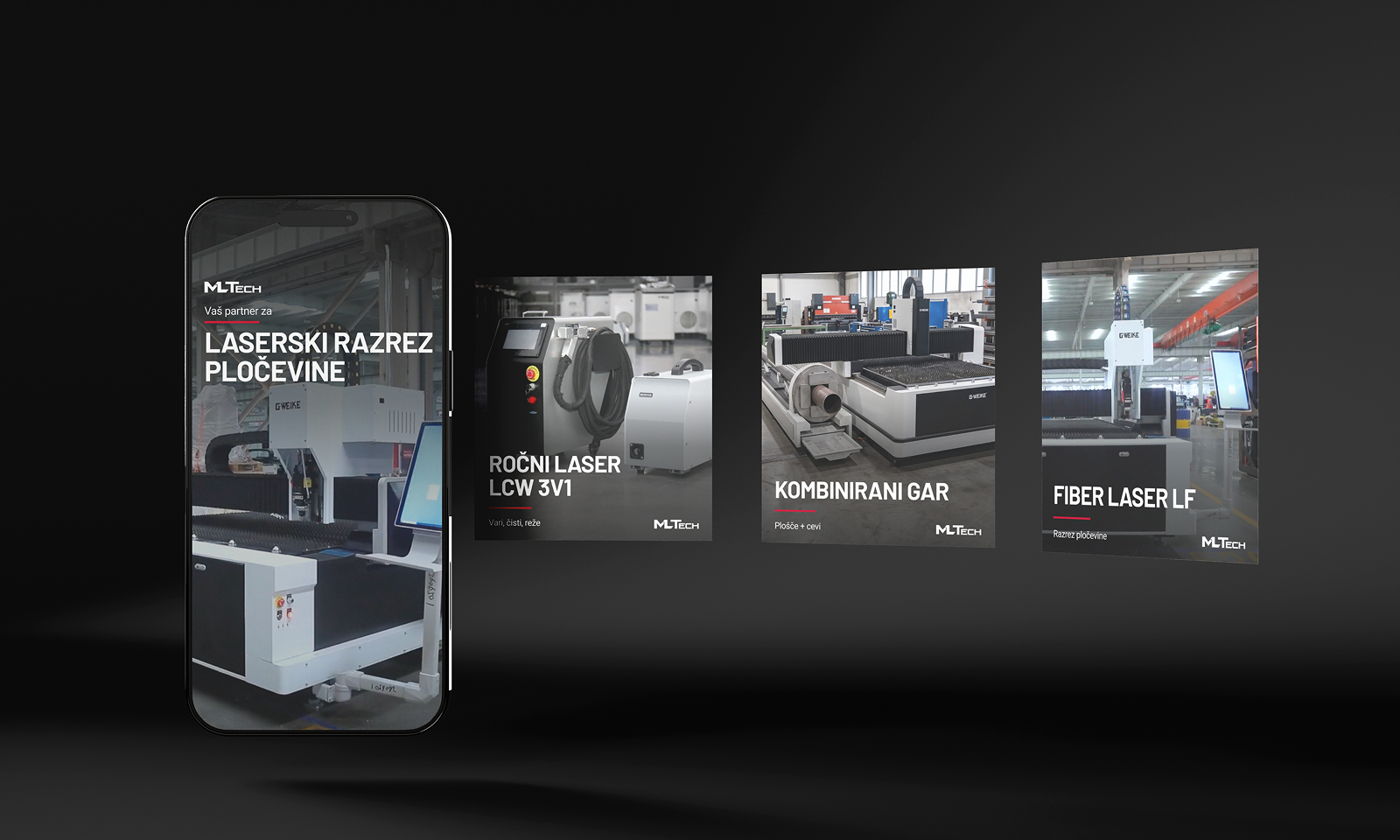 Creative for MLTech: ad creatives for laser welding equipment and industrial machinery