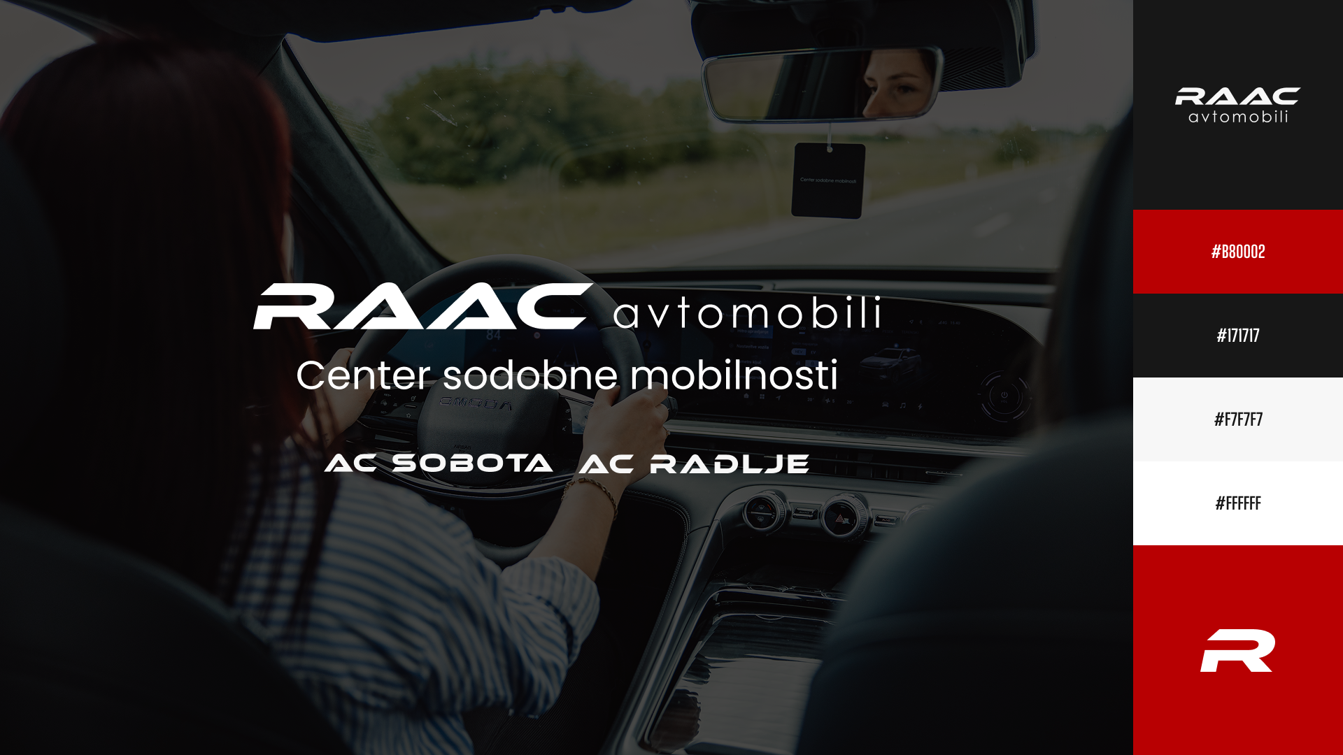 Rebranding for RAAC avtomobili: umbrella logo, “The center of modern mobility” slogan and brand color system