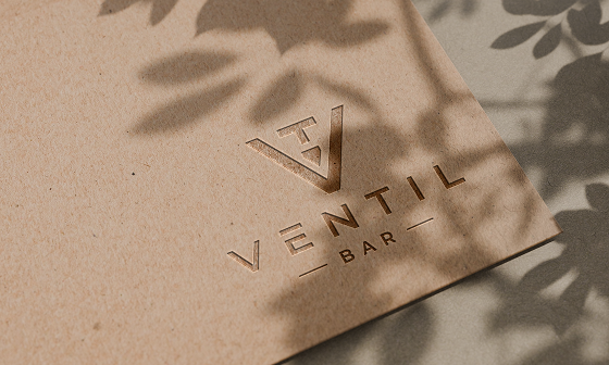 Brand development – Agencija bloom: logo and business card for the Ventil Bar brand